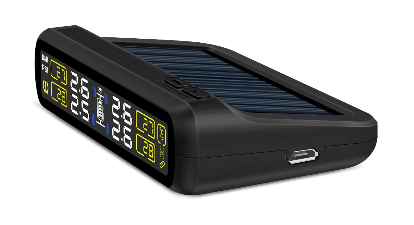 Прямая продажа с завода автомобильная беспроводная система контроля давления в шинах на солнечной