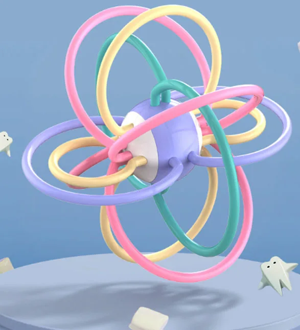 2021 оптовая цена, высококачественный мягкий детский Прорезыватель для зубов для фитнеса, силиконовый жевательный шар