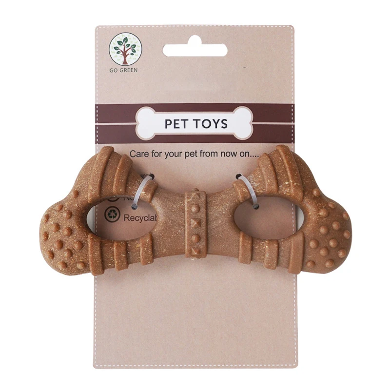 Glasses Durable Dog Chew Toy for Dental Health - Tough, Non-Toxic Teething Bone for Small & Medium Dogs