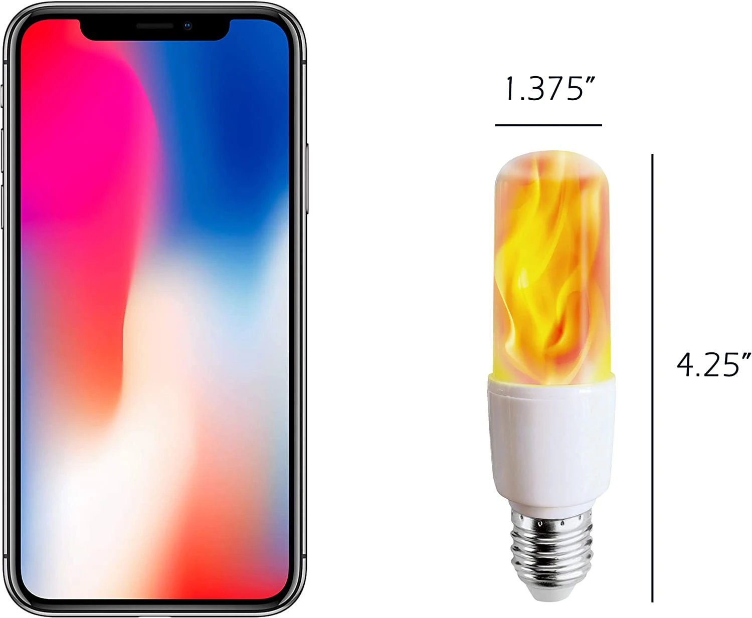 4w Blinking Led Flame Bulb E26 Led Bulb With Gravity Sensor Home Hotel