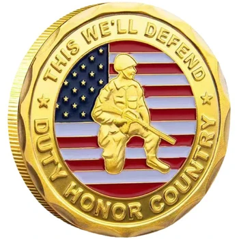 U.S. Commemorative Coin Enamel Painted Metal Craft Badge Wholesale