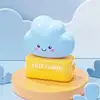 Custodia per bambola modello nuvola blu