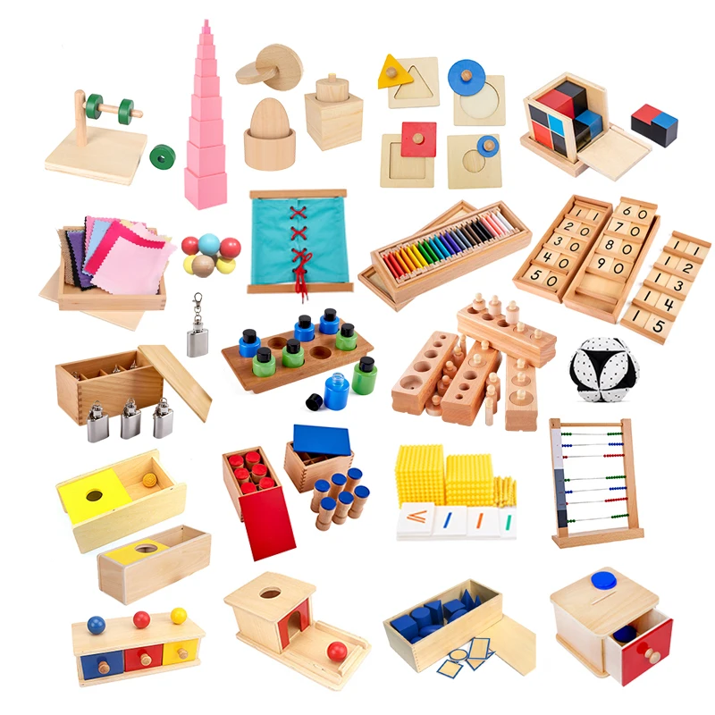 Discos de juguete educativos de madera para niños, Material