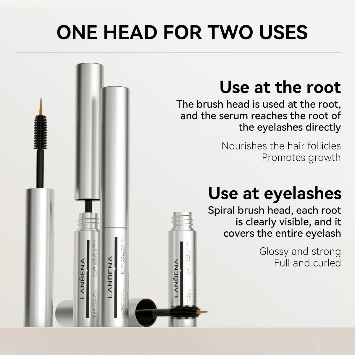 Lanbena Wholesale Natural Organic Eyelash Growth Treatments Eye Lash Serum Private Label