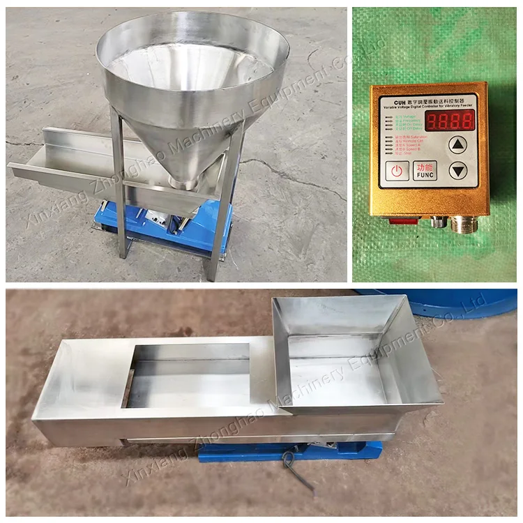 Small Electromagnetic Vibrator Feeder GZV5 with 50L Hopper - 4t/h ...