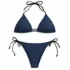 Navy Stripe Bikini Sets