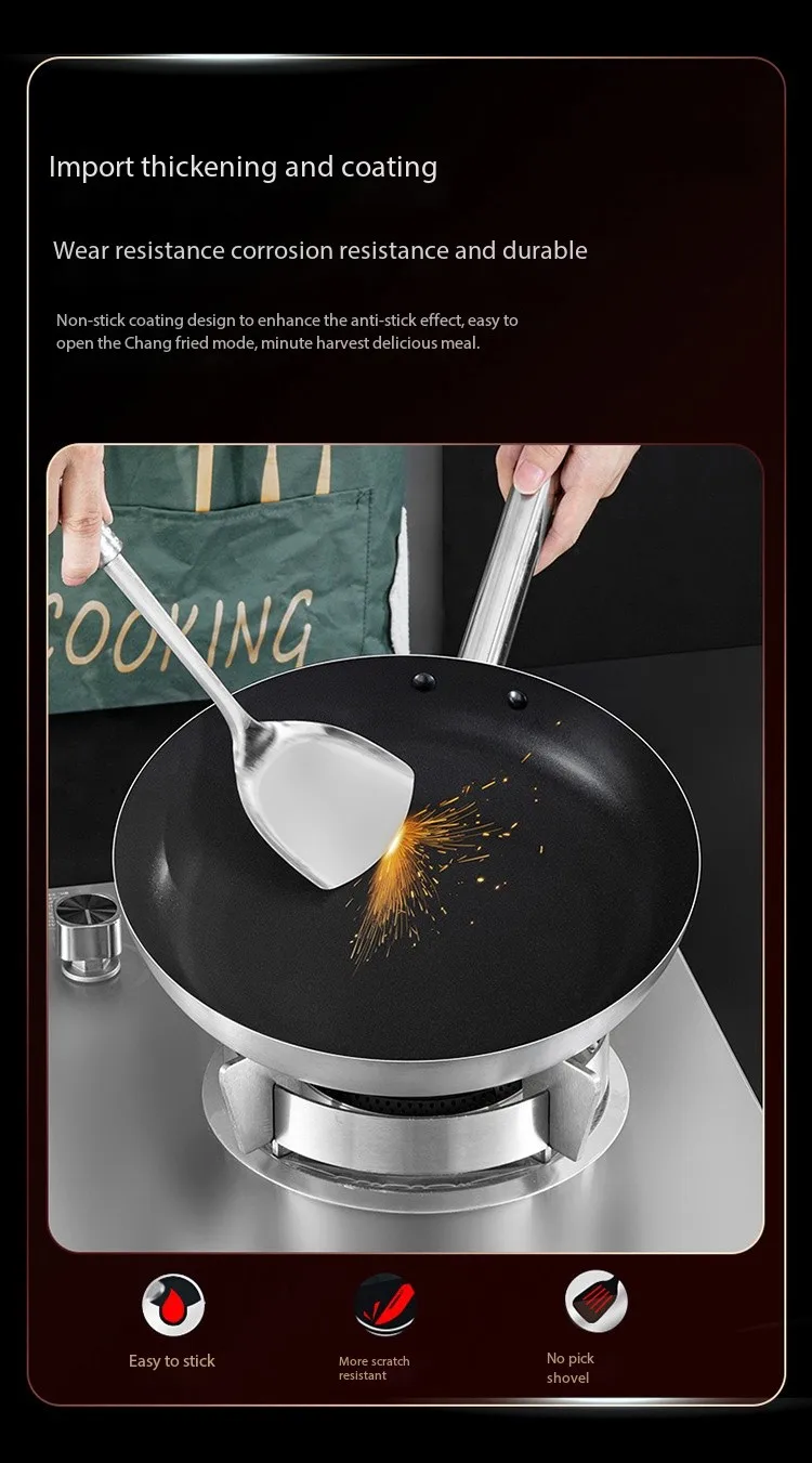 Fts Skillet Manufacturers Non Stick Cooker Flat Induction Quality Stainless Steel Nonstick Gas