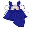 Royal Blue Rainbow Applique