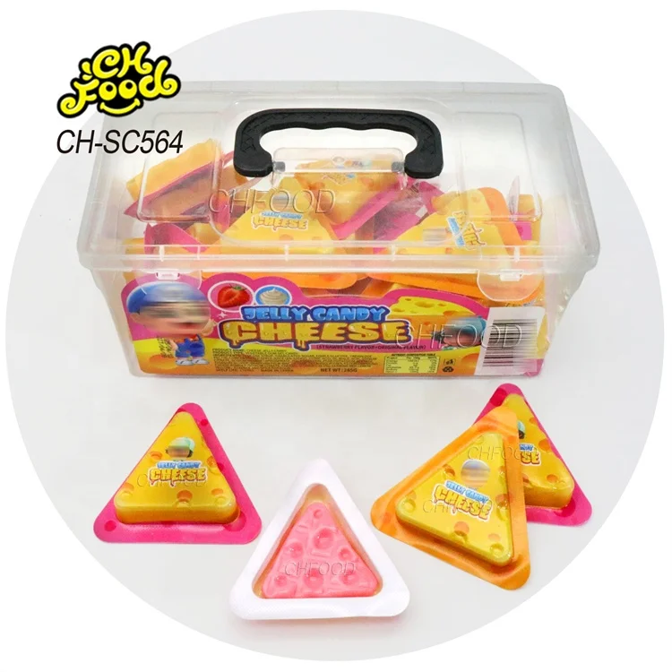Low MOQ Wholesale New Fruit Flavor 3d Cheese Shape Gummy Jelly Soft Candy Sweets Snack