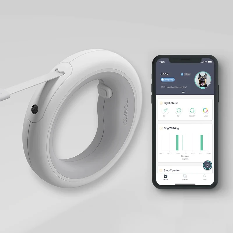 Lite Version Moestar Dog Leads Rope Smart Dog Leash Hands Free Anti