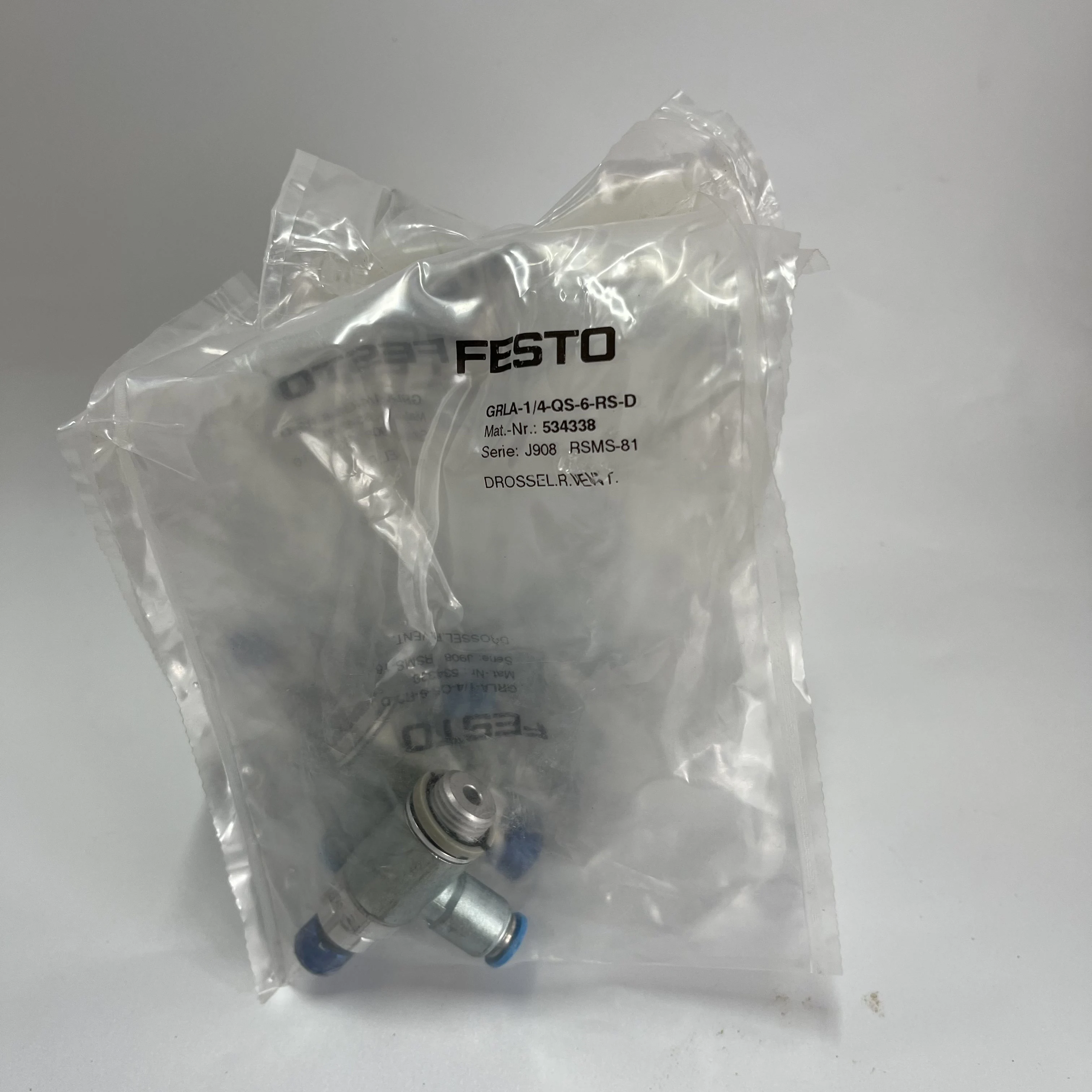 Festo Flow Control Valve GRLA-1/4-QS-6-RS-D Festo Flow Control Valve GRLA-1/4-QS-6-RS-D