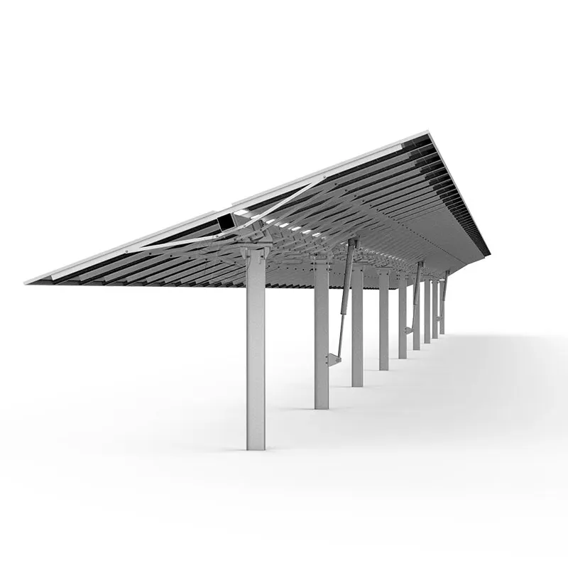 Single Axis Solar Panel Mounting Bracket with Photovoltaic Sun Tracking and Slewing Drive System Rotating Solar Tracking System