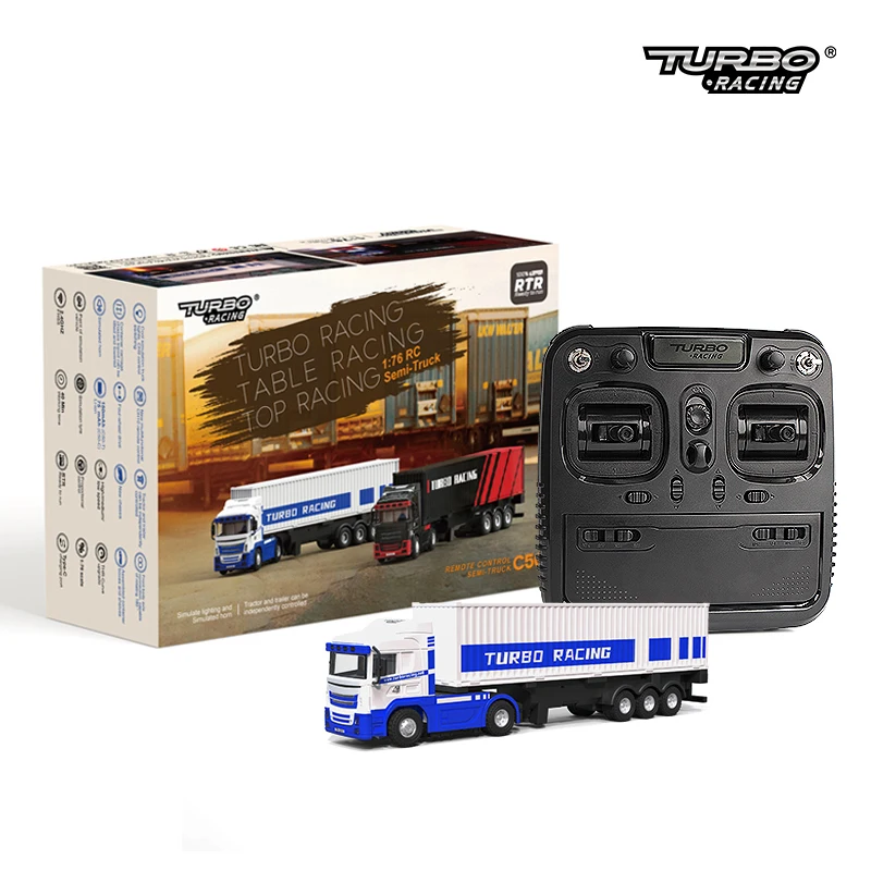Turbo Racing C50 1/76 Scale RC Semi Truck - Proportional Steering
