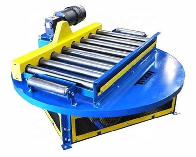 Motorized Pallet Turning Table Rotating Table Roller Conveyor  Manufacturer  for Handing Pallet