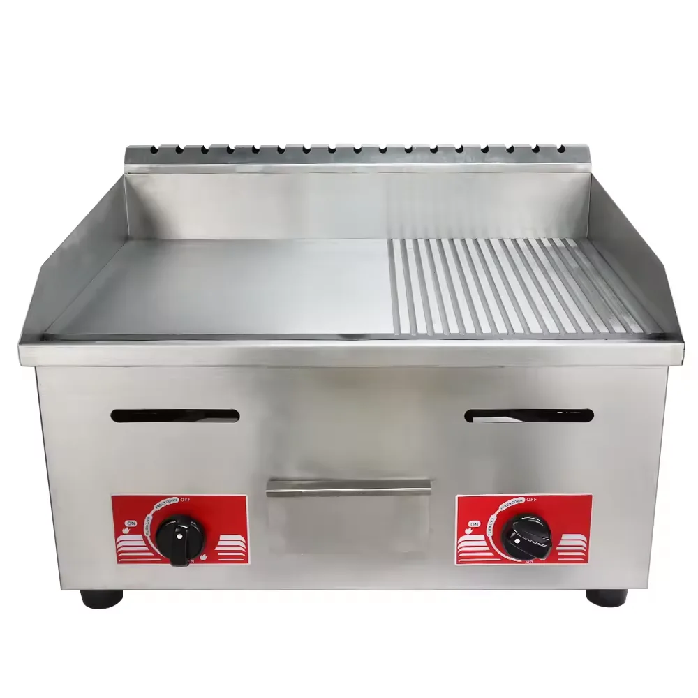 Commercial Gas Griddle Grill Stainless Steel