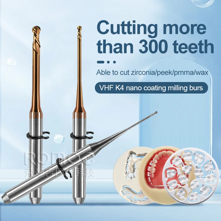 Dof Milling Burs Dental Dental Mill Milling Burs Dlc Coated Zirconia