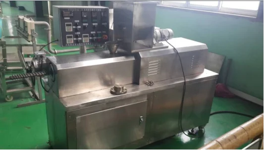 Small Experimental Machine Corn Puff Pet Food Lab Twin Screw Extruder