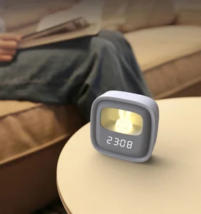 Portable Children Alarm Clock Boy and Girl Favorite Cute Animal Clock Kids With Led Night Light