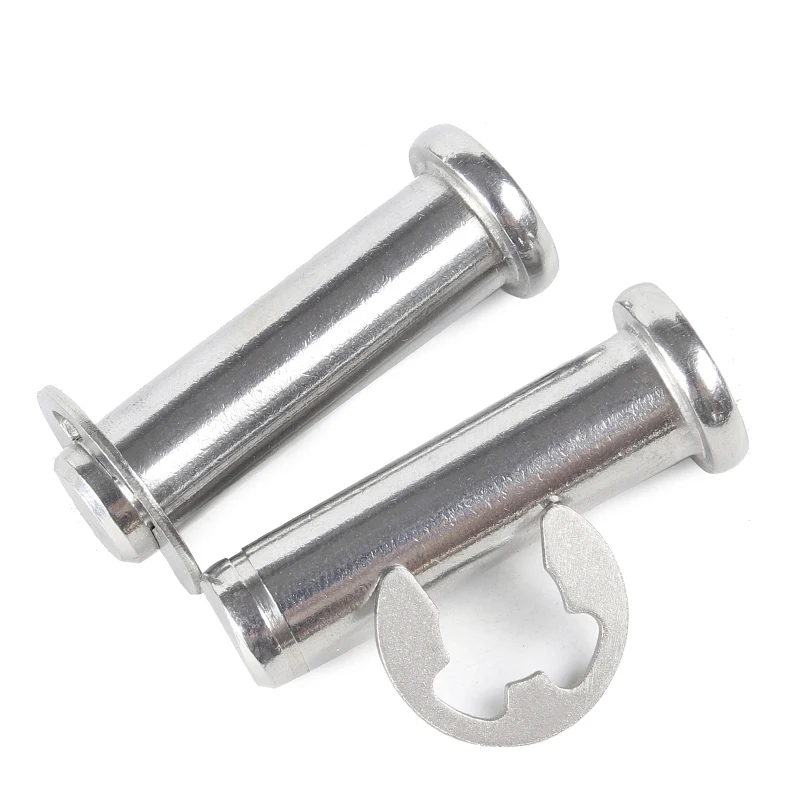 M6/M8/M10 Clevis pins with head 304 stainless steel pin shaft Flat head  Cylindrical pin Positioning pin