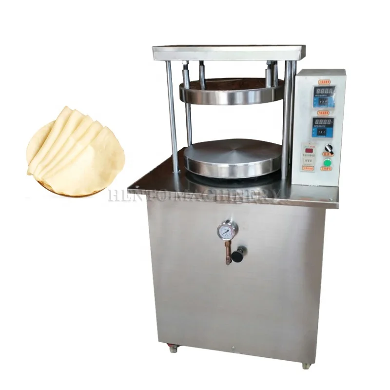Automatic Pastry Making Machine / Thin Bread Making Machine Roast Duck Cake / Hydraulic Press Flour Tortillas
