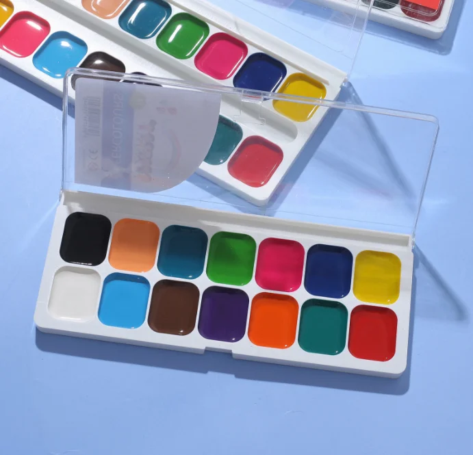 Прямая Продажа оптовая продажа Экологически чистая полусухая Акварельная краска набор акриловых красок профессиональная акриловая для детей