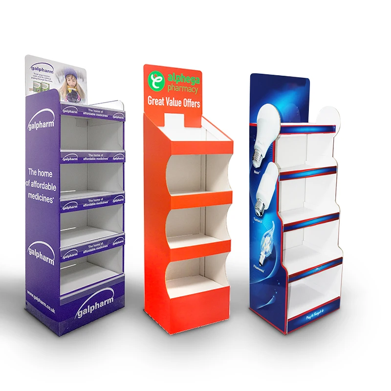 Custom Design Retail Rack Honeycomb Cardboard Supermarket Snack Retail ...