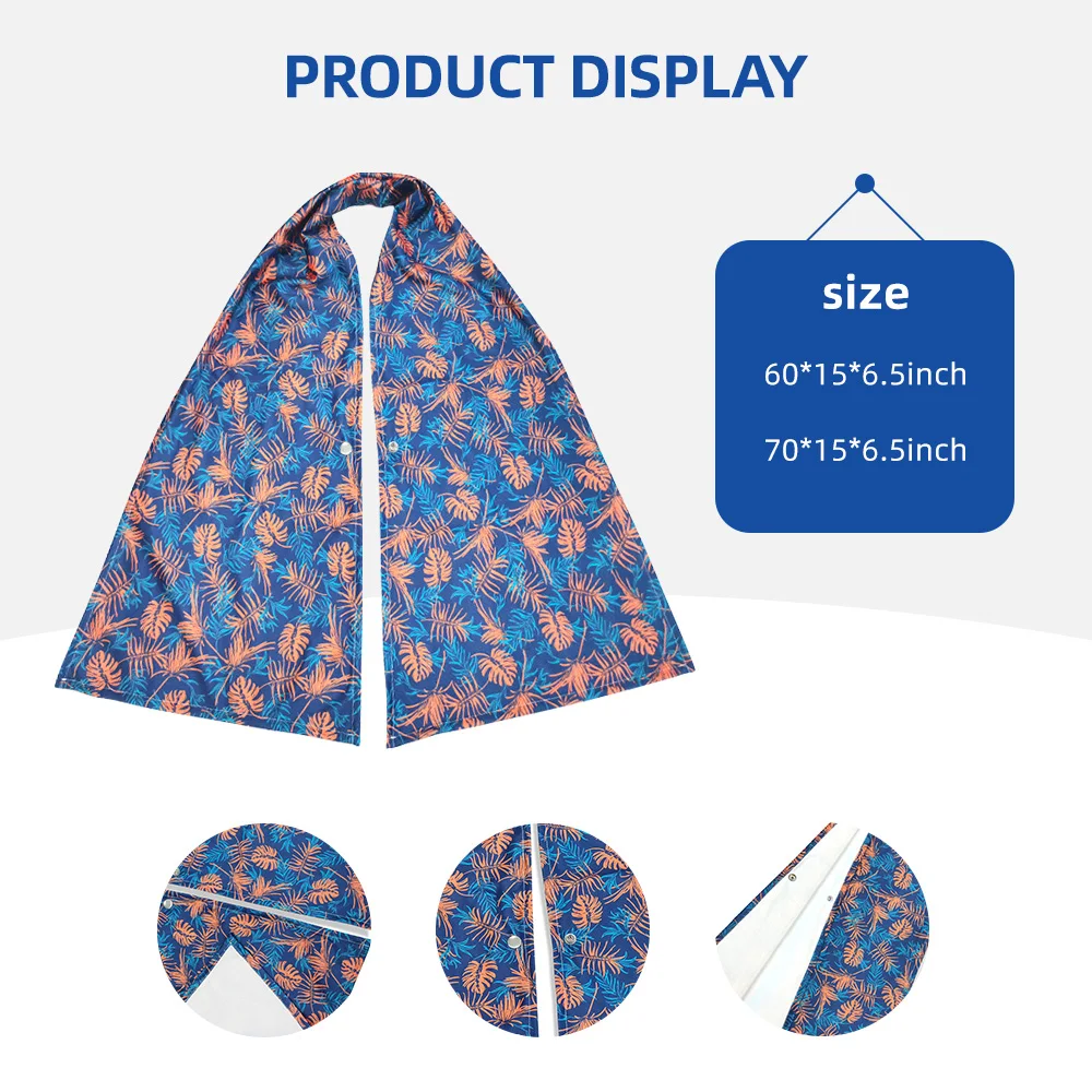 Wholesale Washable Dining Adjustable Snap Closure Adult Bibs Scarf for - product detail 2