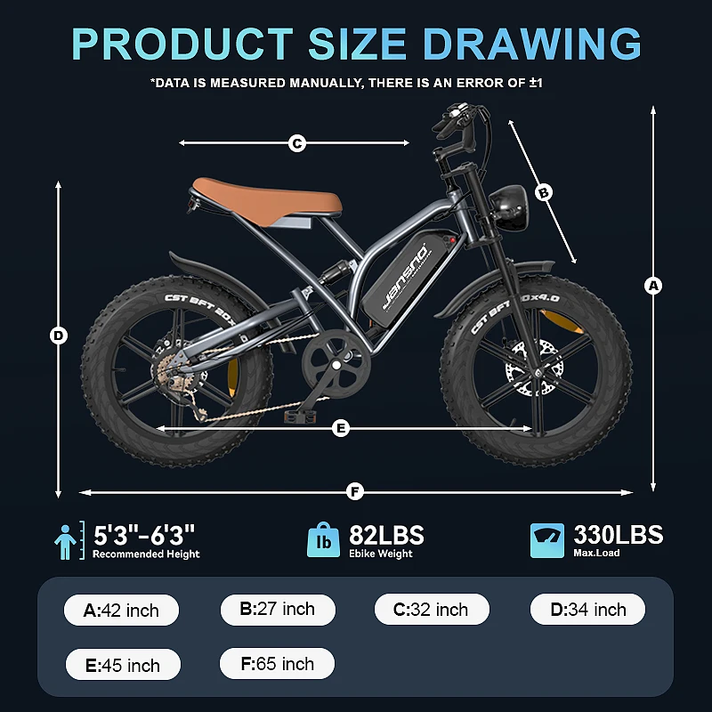 JANSNO X50 Moped Style 48V 14Ah Electric Fat Tire Bike