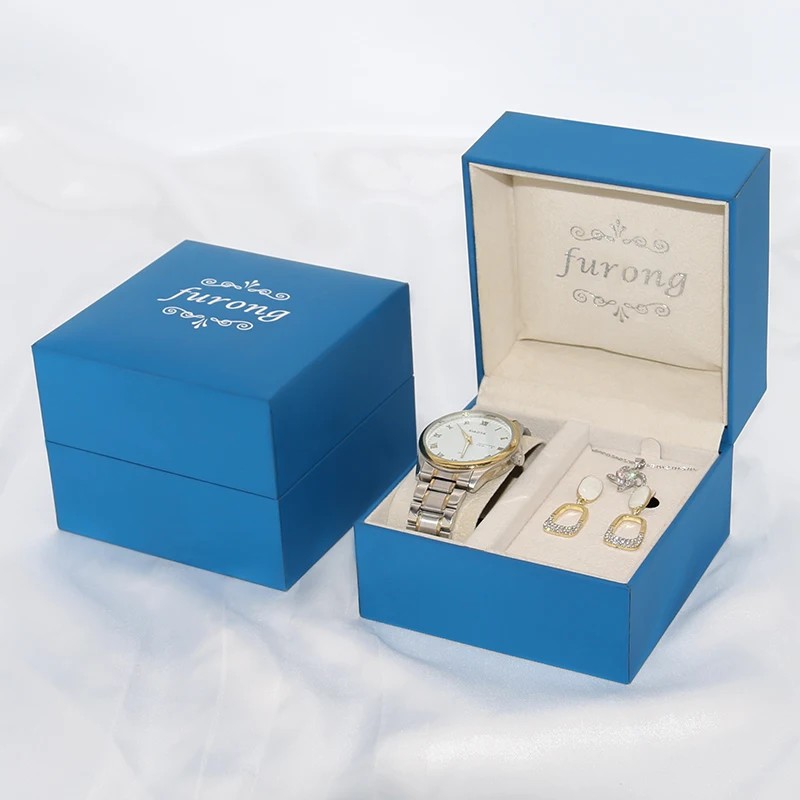 Custom Color Logo Watch Box Quality Jewelry Case for Set Jewelry Factory Sales Watch Packaging Storage Case