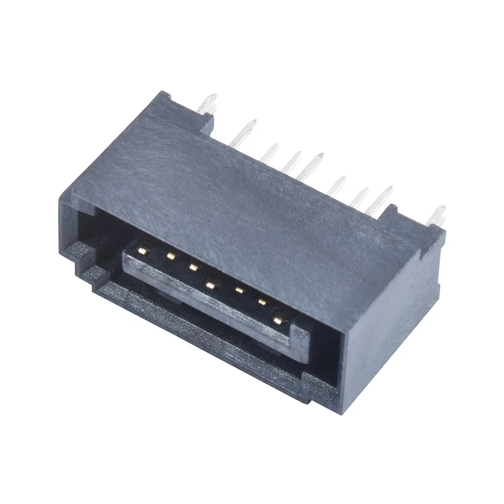 SATA 7pin Male Hard Disk Interface Socket Vertical Straight Plug Serial ATA Connector Plug