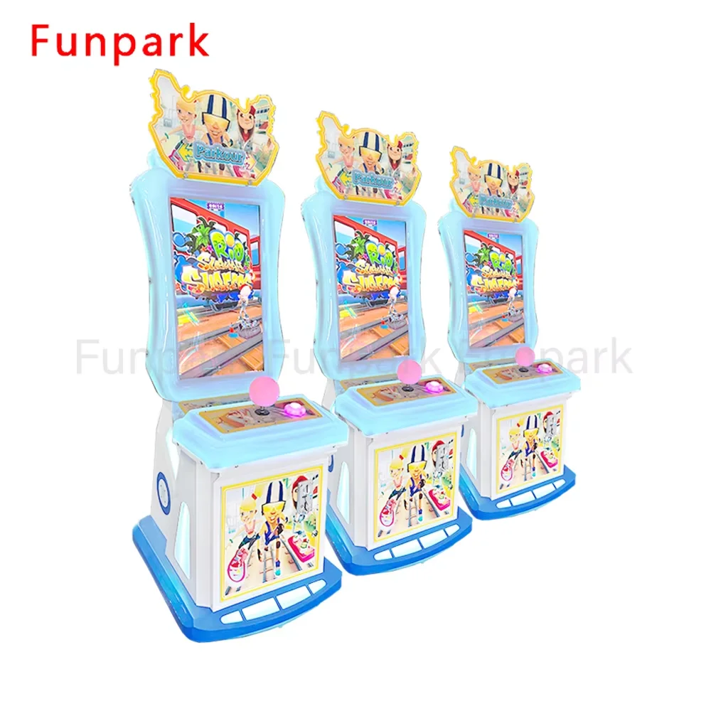 Funpark Custom Arcade Game Machines Video Game Simulators Subway Surfers Coin Operated Games for Entertainment Center