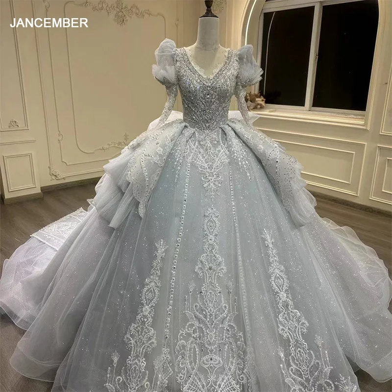 ball gown thick lace wedding dress