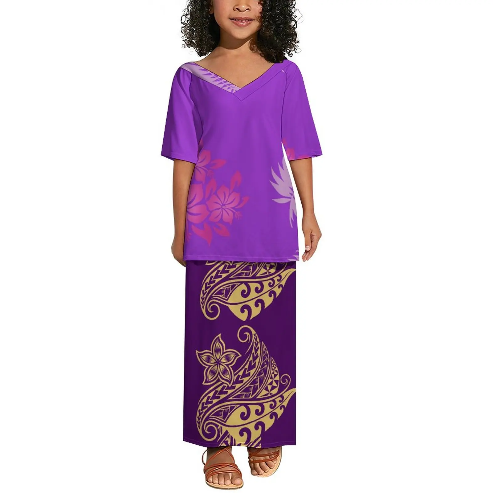 Wholesale Cute Toddler Girl Dress Pacific Island Top and Skirt 2pcs Set  Samoa Puletasi Kid's Birthday Party Princess Dress| Alibaba.com