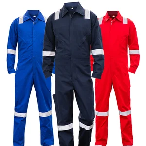 Wholesale Overalls for Men Workwear Hi Vis Work Coverall Construction Clothes Men Reflective Strips Work Uniforms