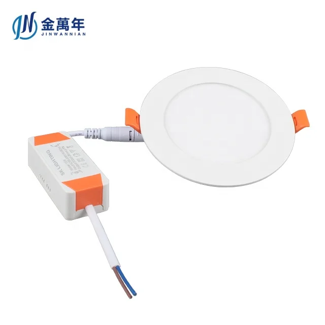 Hot Sales Ultra Thin Recessed LED Panel Light Ceiling 6W 80Lm/W AC85-265V 2-Year Warranty CE RoHS