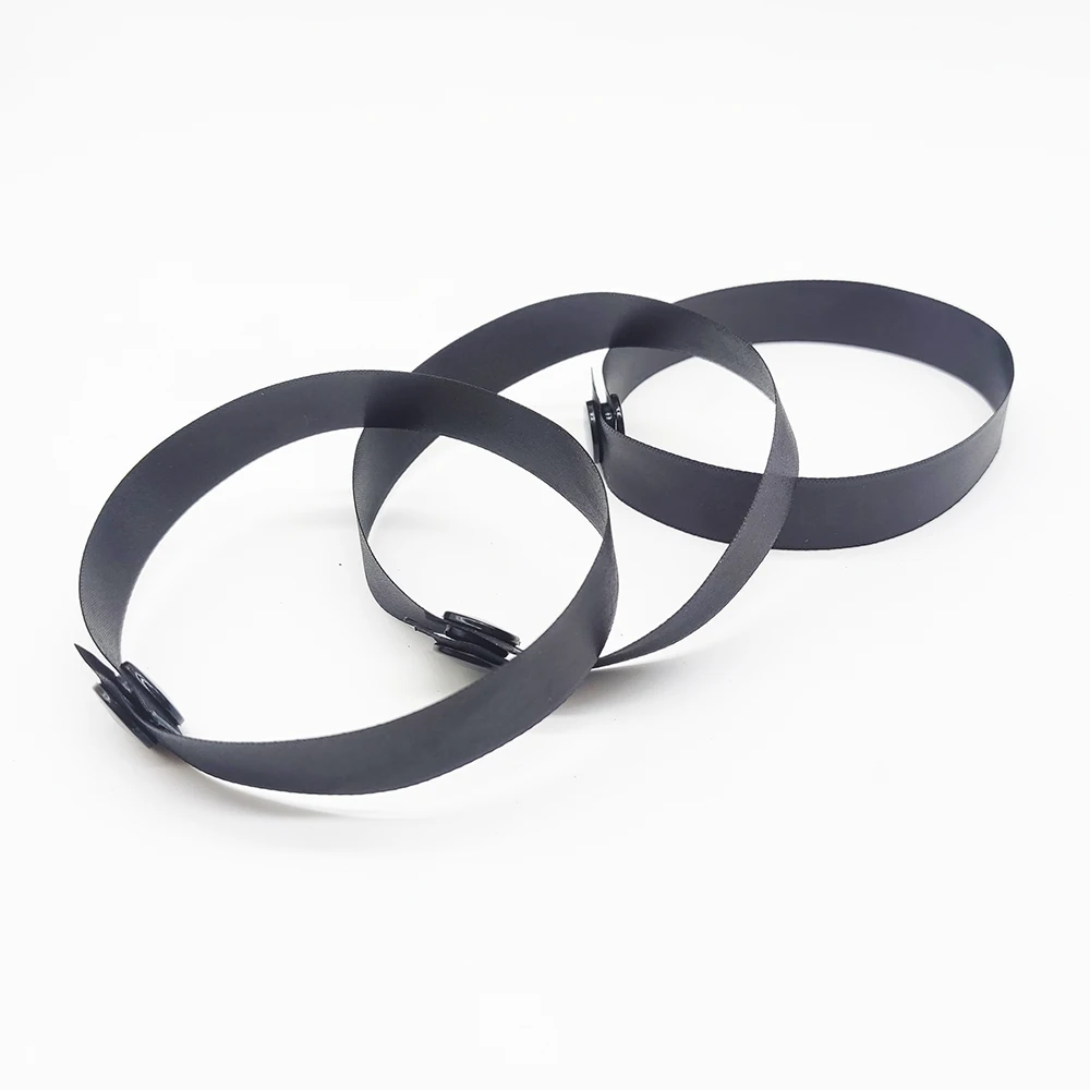 product oem free sample high quality customize logo event festival ribbon satin woven bracelet fabric wristband-2