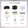 Metal shielding gold clothing + accessories