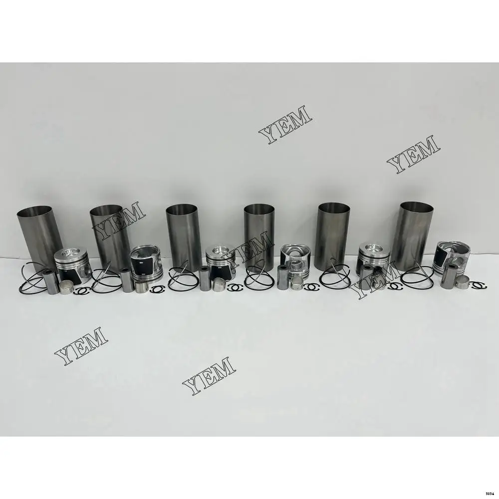 Cylinder Engine Liner Kit With Pistons Ring Set Cylinder Liner For Caterpillar C7.1 Excavator Parts