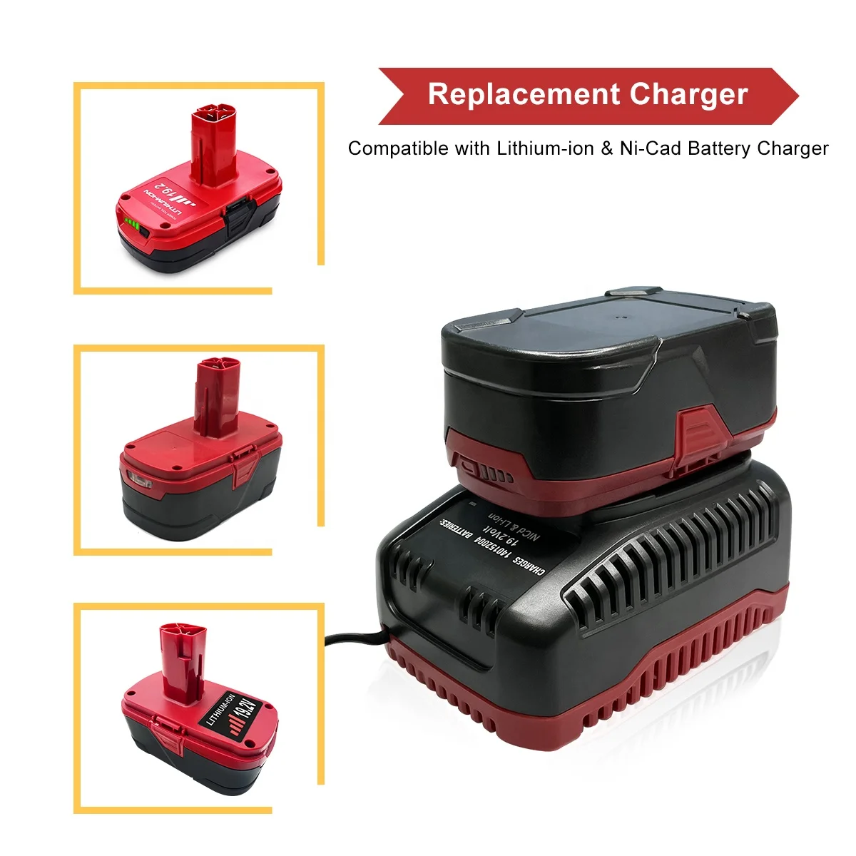 Ni-Cd Lithium-Ion Battery Charger for Craftsman