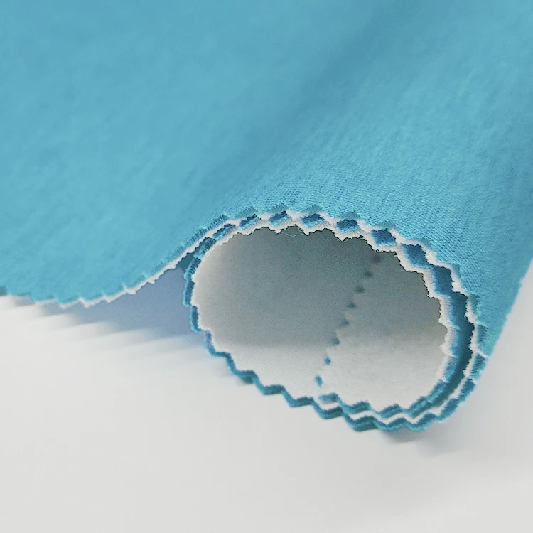 High Quality Viscose Cationic Scuba Fabric for Sports, China Manufacturers Poly Rayon Neoprene Scuba Fabric for Clothing/ details