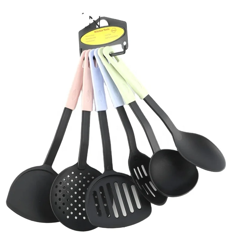 Buy Wholesale China 6pcs Food Grade Nylon Cooking Tools Set With Wooden  Handle, Heat Resistant Non-stick Kitchen Utensil & Cooking Utensils at USD  8.5