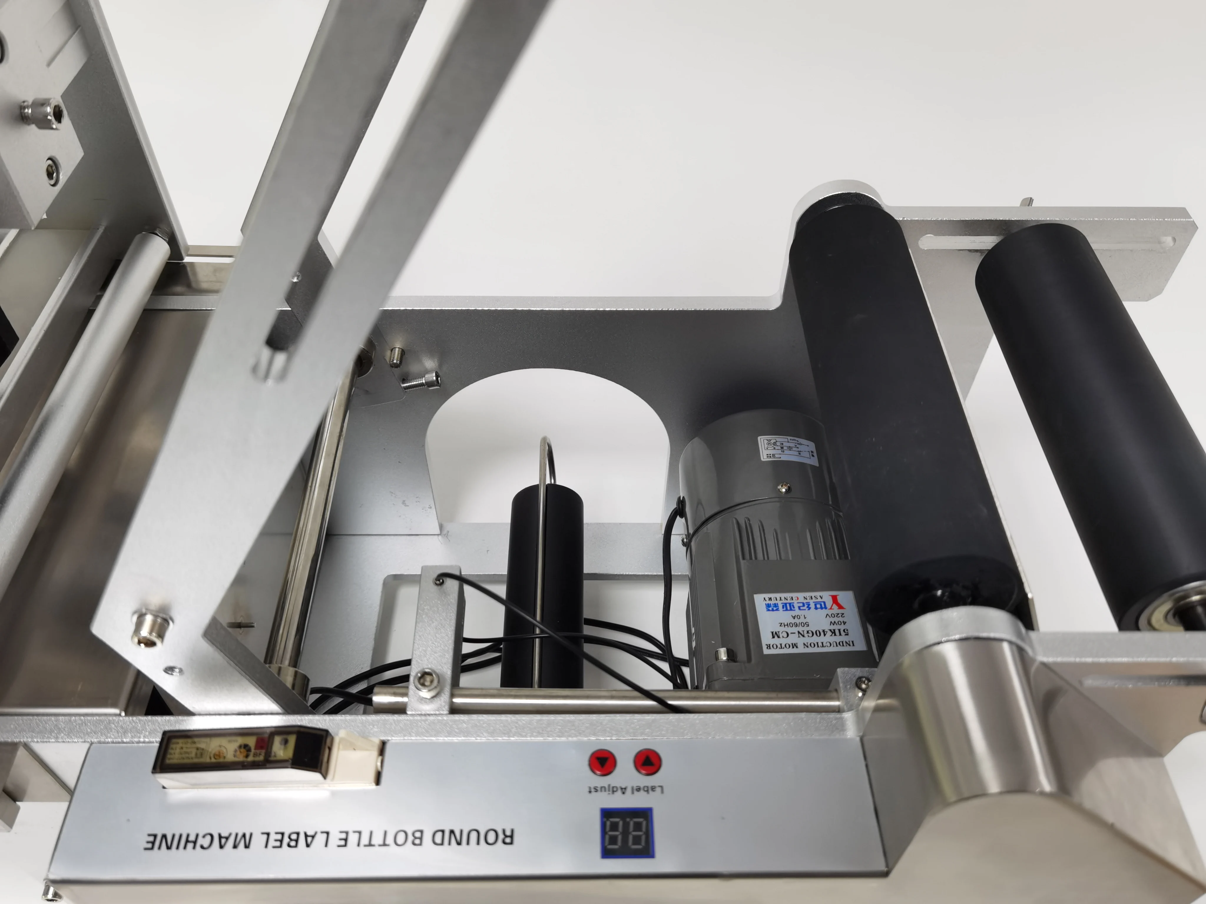 YTK-50(D) полу-автоматическая круглая бутылка фляга наклейки этикетки машина маркировочная машина