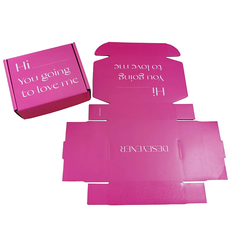Product Customize Mailer Box Packaging Printing Clothes Apparel Corrugated Custom Wig Boxes with Logo Packaging