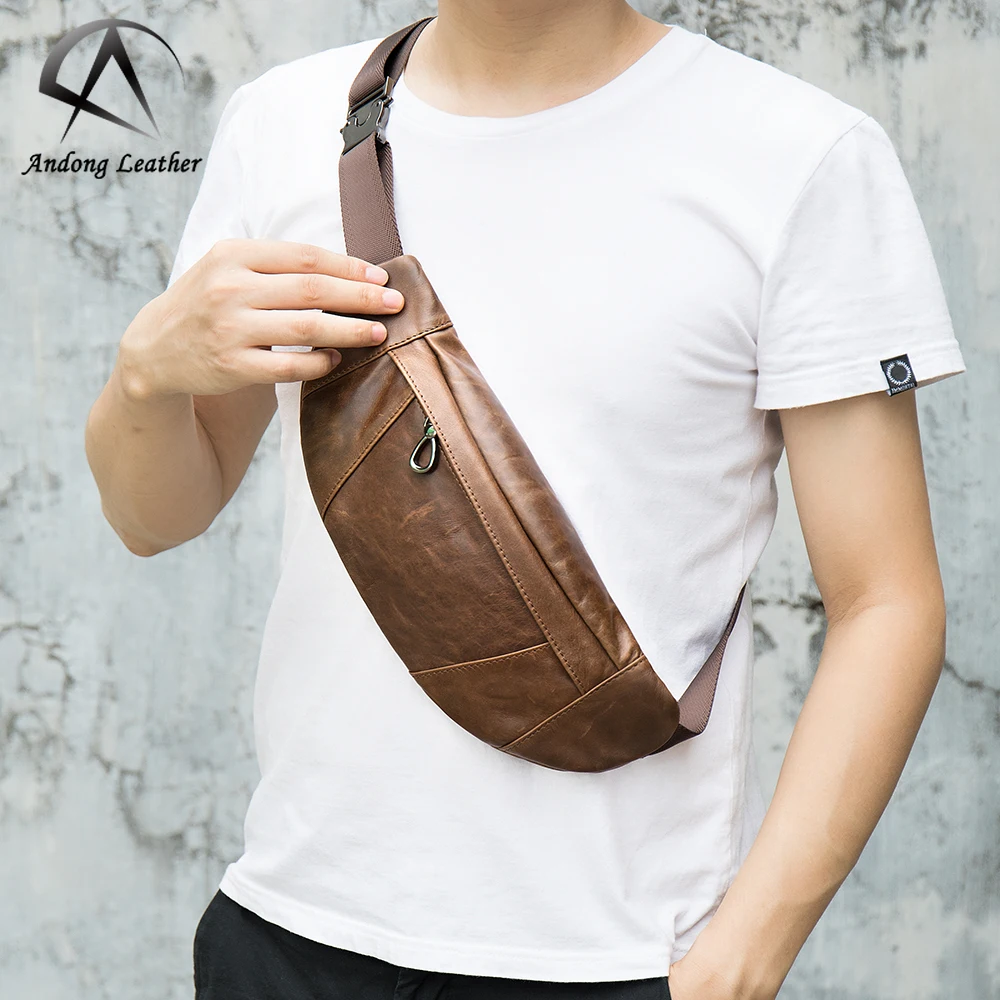 Diktat Chaiselong sydvest Wholesale Andong Leather Waist Bag pack Men Anti-theft man waist Men's  Genuine Leather Crossbody Bags Sports male Fanny Pack From m.alibaba.com