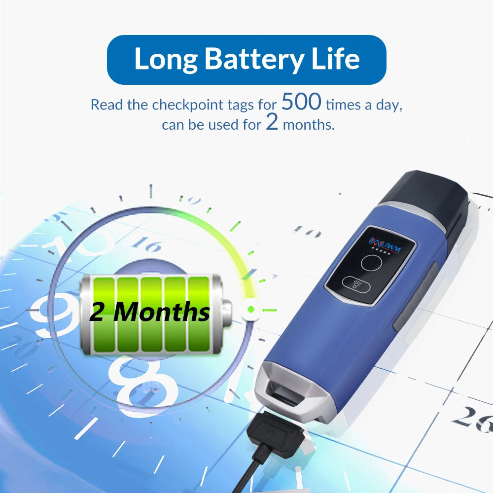 Security Guard Patrol Device Rfid Checkpoint Security Guard Wand Tag Patrol Wand Scanner Rfid