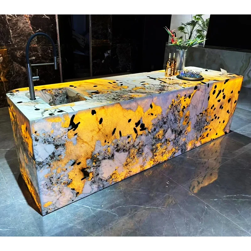 product paia stone luxury modern brazilian pandora marble kitchen countertops vanity tops  table tops natural marble translucent-4