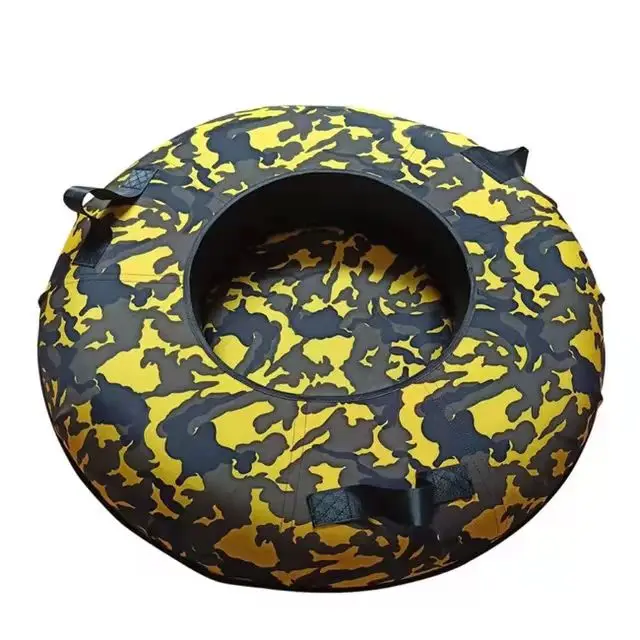 Inflatable Snow Tube Professional Oxford Cloth Hard Bottom Inner Tube for Snow Sledding