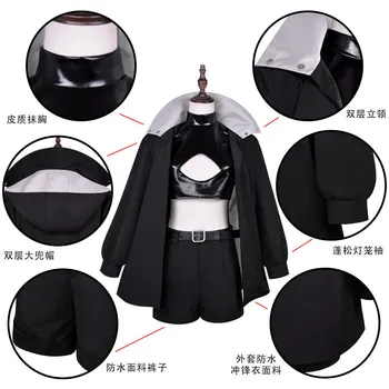 Anime Call Of The Night Nanakusa Nazuna Cosplay Costume Wig Black Cloak  Jacket Leather Vest Shorts Outfit Yofukashi No Uta Women - Cosplay Costumes  - AliExpress