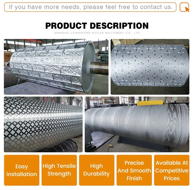 Customized Embossing Roller Embossing Cylinder and Laser Engraving Roller
