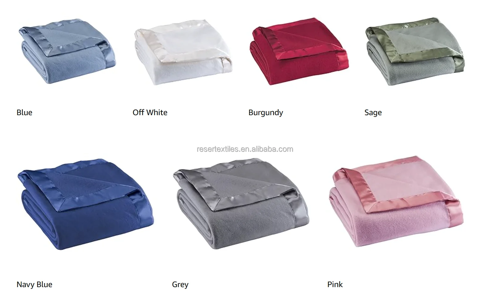 Customizable Thermee Micro Polar Fleece Throw Blanket 100% Polyester Lightweight Antil-Pilling Solid Pattern Four Carry-On